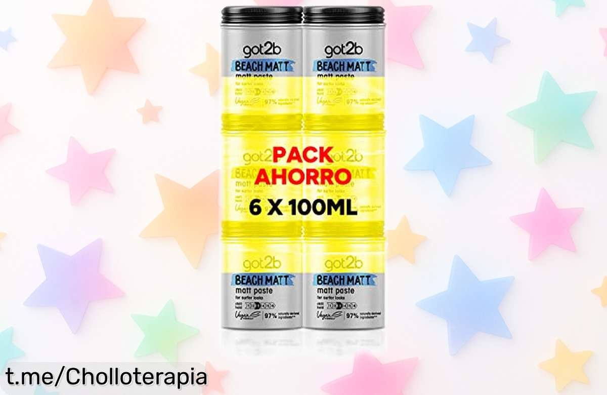 Cera fijadora got2b con efecto mate, pack de 6 unidades a precio rebajado que no puedes dejar escapar. ¡Consigue tu estilo surfero y destaca sin esfuerzo ya!