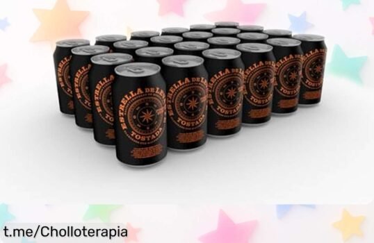 Cerveza tostada Estrella Levante: sabor único y aroma irresistible a un precio rebajado, no te la pierdas antes de que desaparezca esta oferta espectacular.