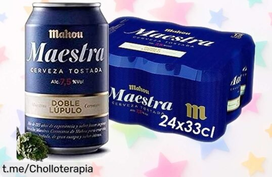 Cerveza tostada Mahou Maestra: pack de 24 latas a precio loco para que disrutas de cada sorbo único y fresco. ¡No te quedes sin el tuyo, esta oferta vuela!