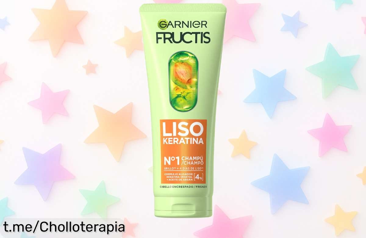 Champú, acondicionador y serum Garnier Fructis Liso Keratina a precio loco para un alisado perfecto. Aprovecha este super chollo y enamora con tu pelo ya mismo.