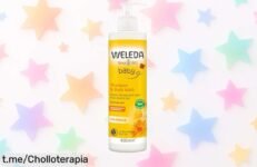 Champú y gel de ducha Weleda 2 en 1 para bebés: super chollo rebajado que cuida la piel sensible de tu pequeño. ¡Aprovecha ya antes que se agote y vive la tranquilidad!