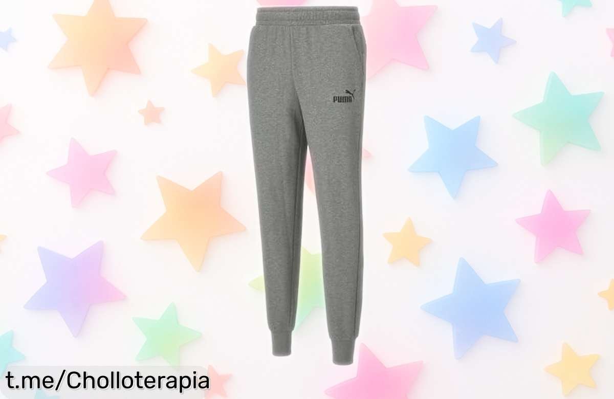 Chándal Puma para hombre en gris claro a un precio loco: sienta genial y lleva tus cosas seguro. ¡Corre, que el stock vuela y no querrás quedarte sin él!