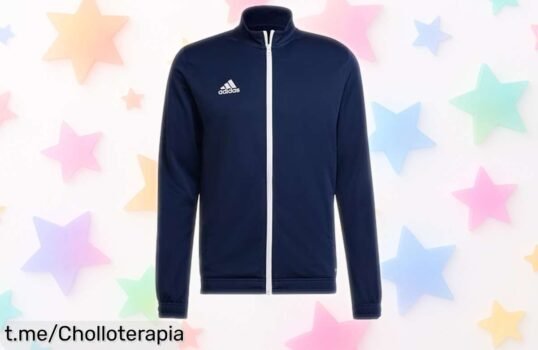 Chaqueta adidas Entrada 22 para hombre, ajustada y fresca: el super chollo que da buen rollo con un precio rebajado. ¡Hazla tuya antes de que se acabe!
