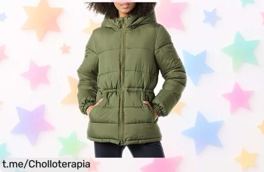 Chaqueta de invierno acolchada Amazon Essentials para mujer a precio rebajado, un super chollo que te hará lucir increíble y mantener el calor. ¡Aprovecha antes de que desaparezca!