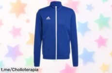 Chaqueta deportiva adidas para hombre en royal blue, rebajada a precio loco. ¡Corre que vuelan y sentirás la energía al ponértela!