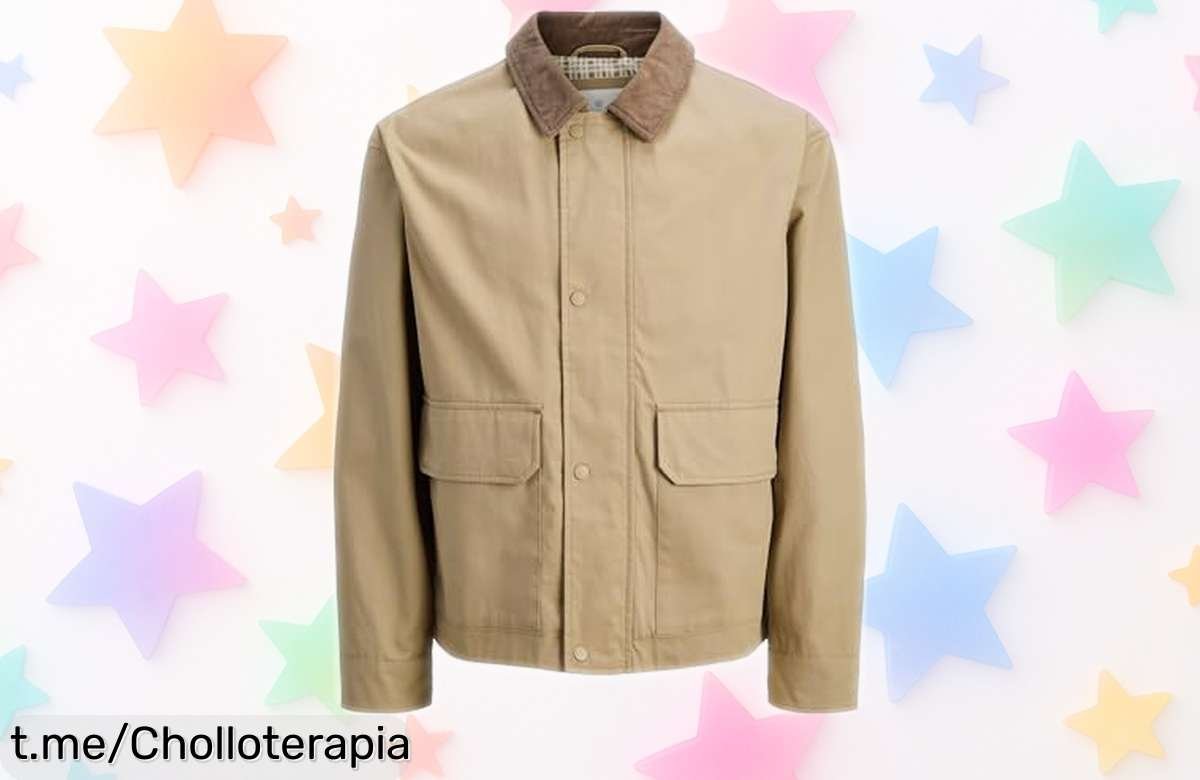 Chaqueta utility Jack & Jones a un precio increíblemente rebajado, ¡aprovecha este super chollo y eleva tu look casual antes de que se agoten las pocas unidades!