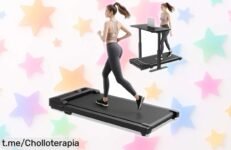Cinta de correr portátil con motor potente y pantalla LED, ¡aprovéchate de este super chollo a precio rebajado y empieza a mover tu energía sin parar!