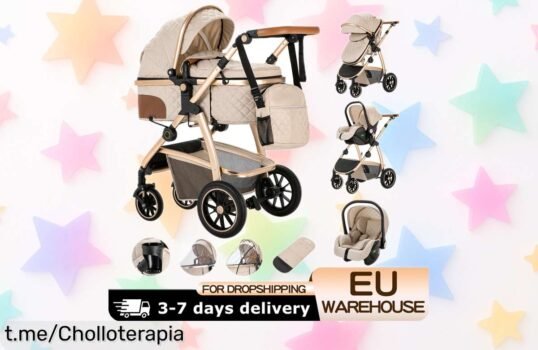 Cochecito de bebé 3 en 1 con cuadro de aluminio y mosquitera, ¡ofertón rebajado para disfrutar paseos seguros! No te quedes sin el tuyo, haz que cada salida sea especial ya.