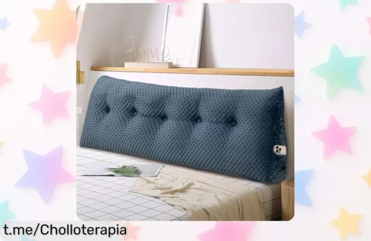 Cojín de cuña para espalda con bolsillos laterales, ¡aprovecha este super chollo rebajado y siente el apoyo que te mereces antes de que se acabe!