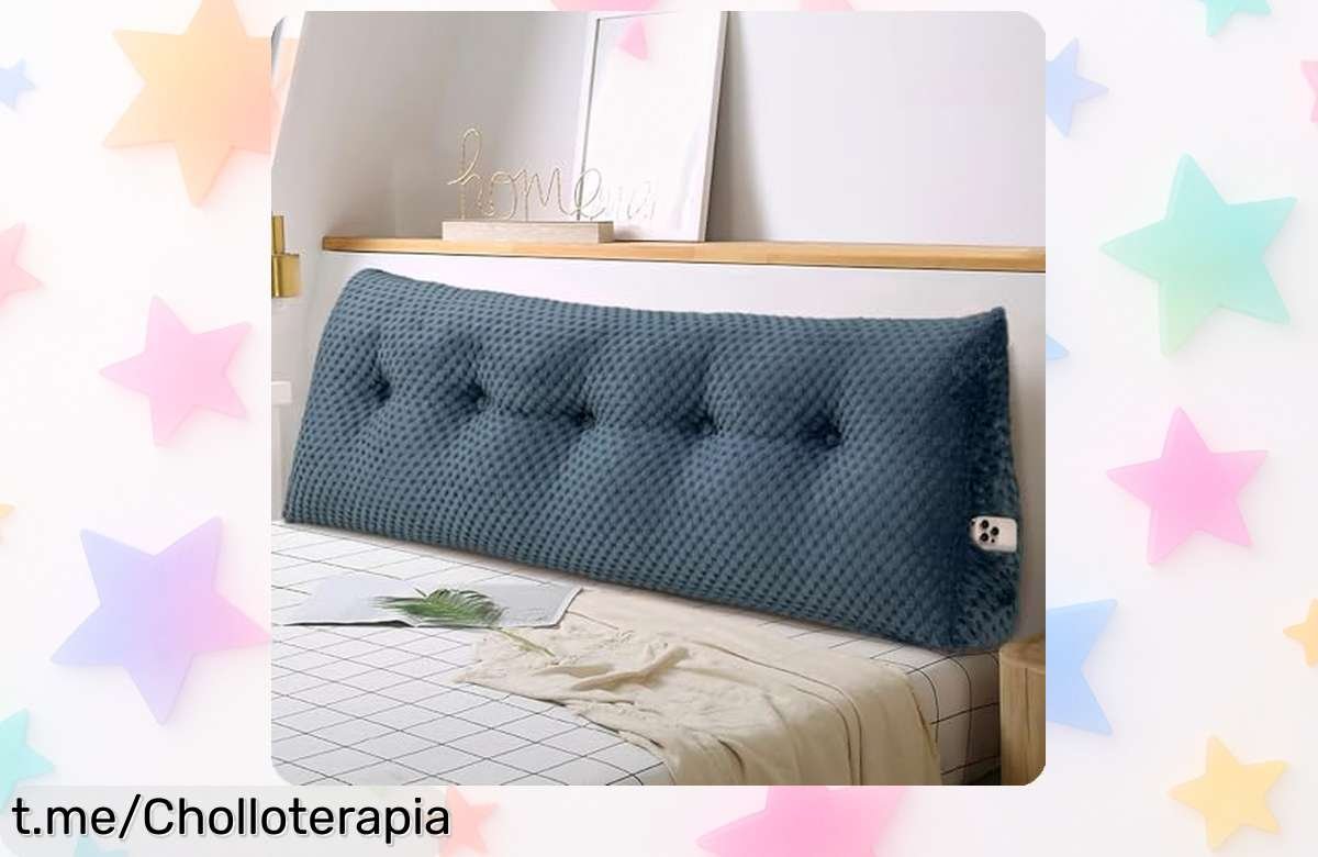 Cojín de cuña para espalda con bolsillos laterales, ¡aprovecha este super chollo rebajado y siente el apoyo que te mereces antes de que se acabe!