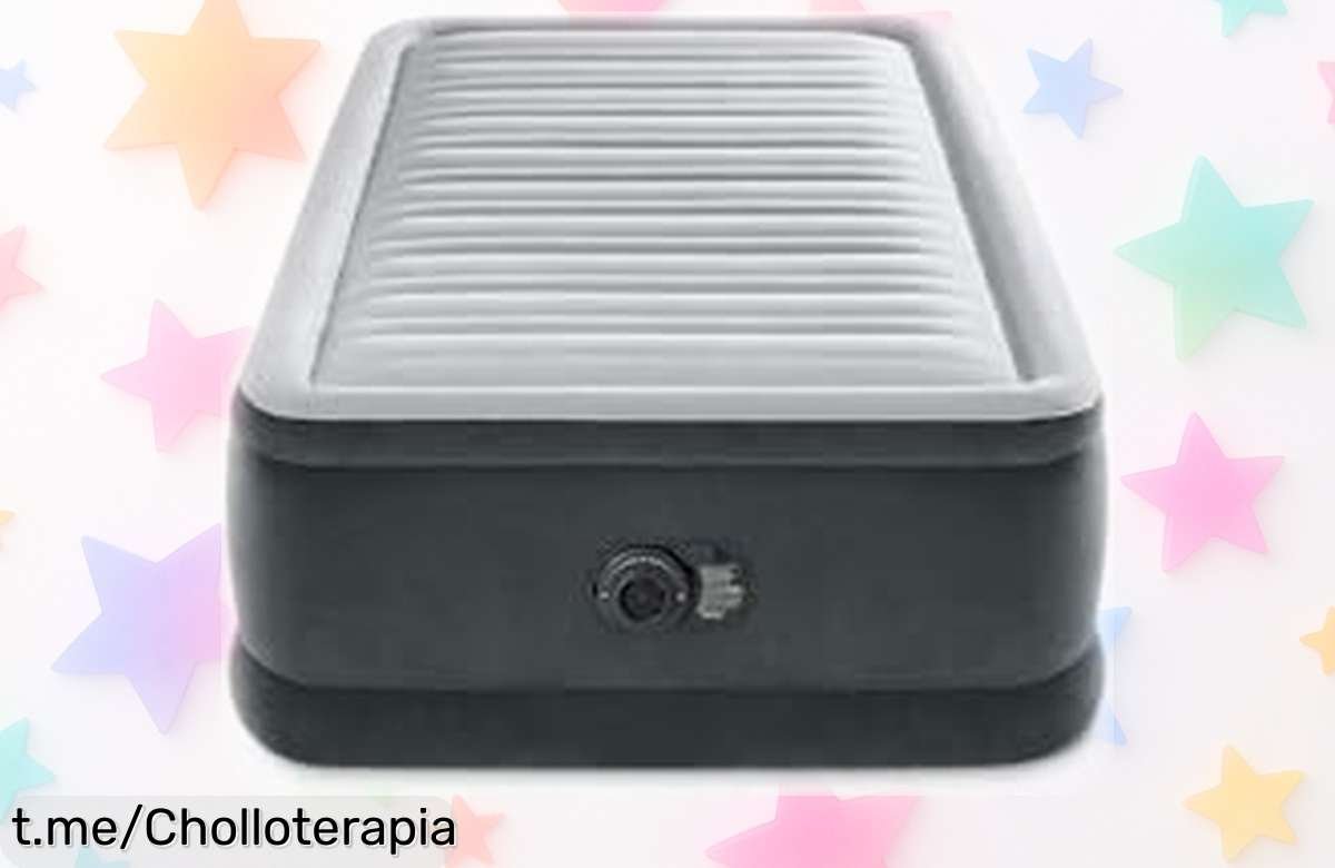 Colchón hinchable Intex con inflado rápido y súper resistente, ¡precio rebajado increíble! Aprovecha este chollo y duerme como en las nubes hoy mismo.