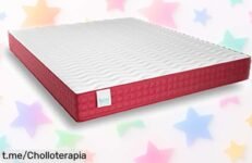 Colchón viscoelástico reversible Nalui, precio rebajado para que disfrutes de noches frescas y llenas de energía. ¡No te lo pierdas, quedan poquísimos!