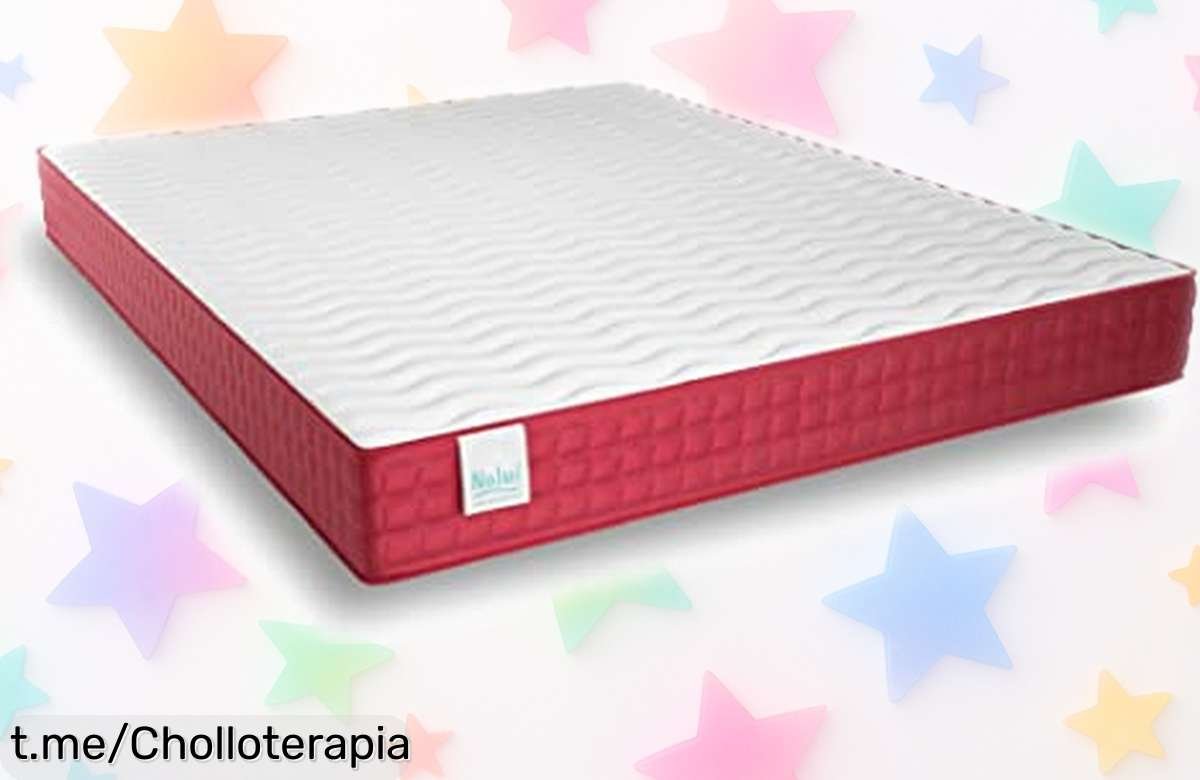 Colchón viscoelástico reversible Nalui, precio rebajado para que disfrutes de noches frescas y llenas de energía. ¡No te lo pierdas, quedan poquísimos!