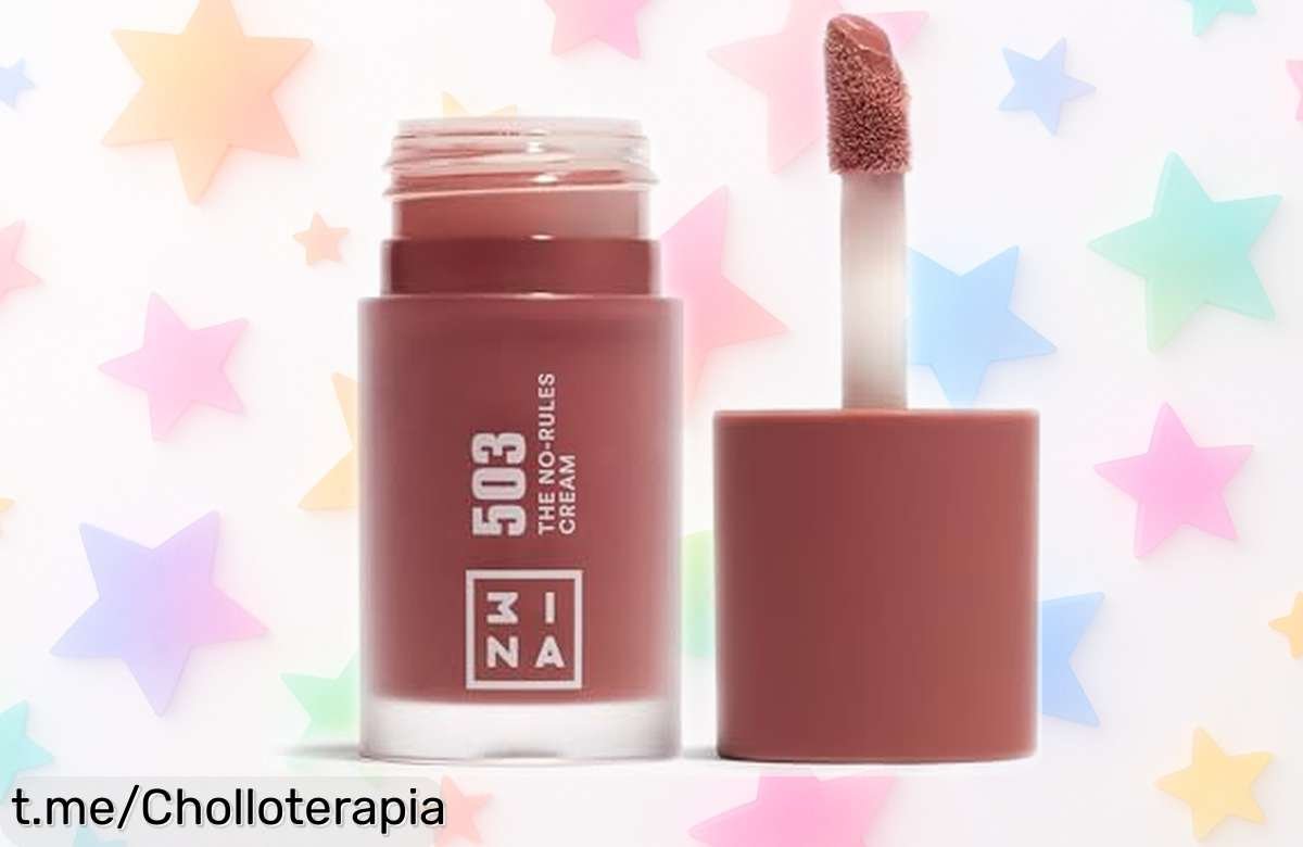 Colorete líquido 3 en 1 rosa nude con aceite de almendras a precio rebajado, ¡brilla sin esfuerzo y atrapa las miradas! Corre antes que se acabe este super chollo.