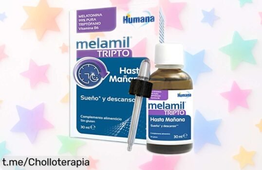 Complemento natural para dormir rápido con melatonina 99% pura y triptófano, ¡rebajado a precio de ganga! Aprovecha este ofertón y despierta renovado cada día.