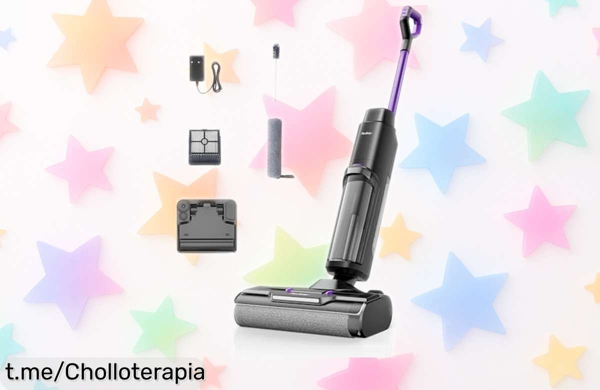 Con la aspiradora fregadora Redkey W15 a tu alcance, limpia fácil y rápido con 20.000 Pa de potencia; ¡oferta rebajada que no puedes dejar pasar para disfrutar más!