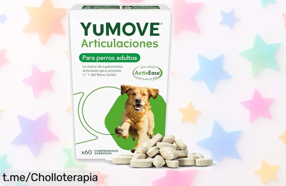 Condroprotector para perros adultos YuMOVE: ¡Recupera la alegría de tu peludo con este super chollo en 60 comprimidos! No esperes más y dale movilidad hoy mismo.