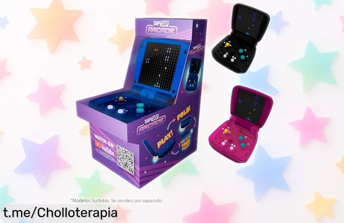 Consola arcade retro Bandai TapTap multicolor con 10 juegos clásicos a precio rebajado ¡Diviértete y revive la nostalgia antes de que se agoten!