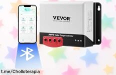 Controlador de carga solar VEVOR 50A con Bluetooth a precio loco, carga tus baterías de forma rápida y segura. ¡No te quedes sin el tuyo y dale un impulso a tu energía ya!