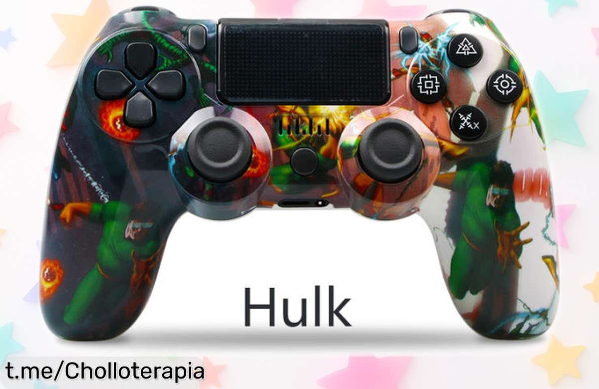 Controlador inalámbrico para PS4 y PC con vibración: ¡Chollo increíble que vuela rápido! No te quedes sin sentir cada jugada al máximo, aprovecha este descuentazo ya.