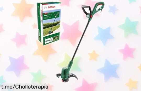 Cortabordes eléctrico Bosch con motor potente y 23 cm de corte, ¡chollazo a precio muy bajo! No te quedes sin el tuyo, transforma tu jardín ahora mismo.