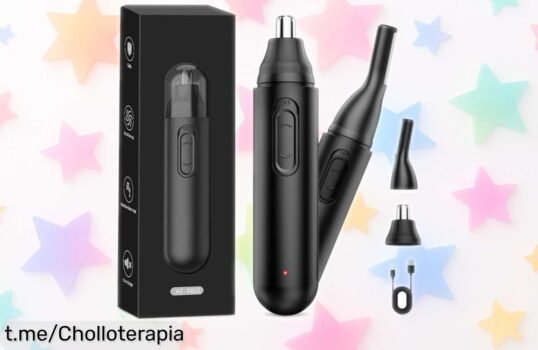 Cortapelos para nariz y oreja con motor potente: super chollo rebajado, ¡no dejes pasar esta oferta única que te hará sentir impecable!