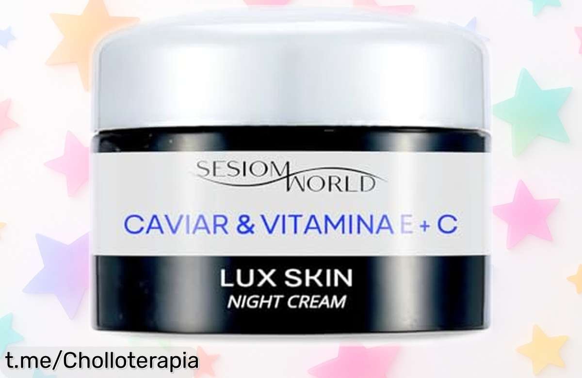 Crema facial de caviar y vitamina E+C para una piel radiante, ¡noche especial con un precio loco! No pierdas esta oportunidad que tu piel te agradecerá cada día.