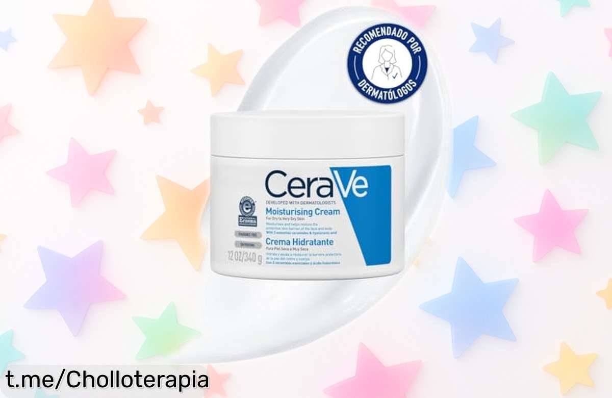 Crema hidratante CeraVe de 340ml en rebaja especial que tu piel seca necesita ¡No te pierdas este super chollo para lucir una piel suave y feliz ya mismo!