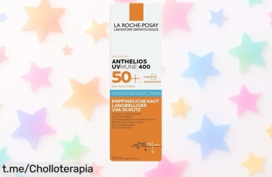 Crema solar hidratante La Roche-Posay con SPF 50+, super chollo para piel sensible a precio rebajado, ¡no dejes que el sol arruine tus días! Aprovecha ya esta oferta única.