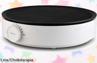 Crepera potente de 1200W con temperatura ajustable, ¡ofertón limitado que llenará tu hogar de alegría y deliciosos crepes! Corre antes que se agoten.