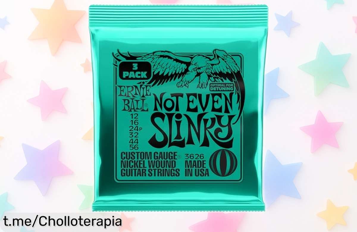 Cuerdas para guitarra eléctrica Not Even Slinky con el toque de leyendas como Slash y Clapton, ahora a un precio rebajado que hará vibrar tus riffs ¡Consigue las tuyas antes que se agoten!