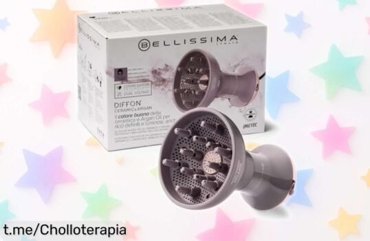 Definido y brillante: difusor Bellissima Imetec para rizos con aceite de argán ¡Super chollo por tiempo limitado para que tus rizos enamoren!