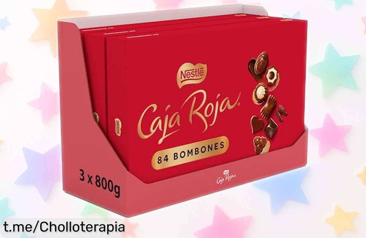Deliciosa Caja Roja Nestlé con 11 bombones de sabor natural y leche fresca ¡rebajados en precio! No te pierdas este super chollo para endulzar momentos increíbles.