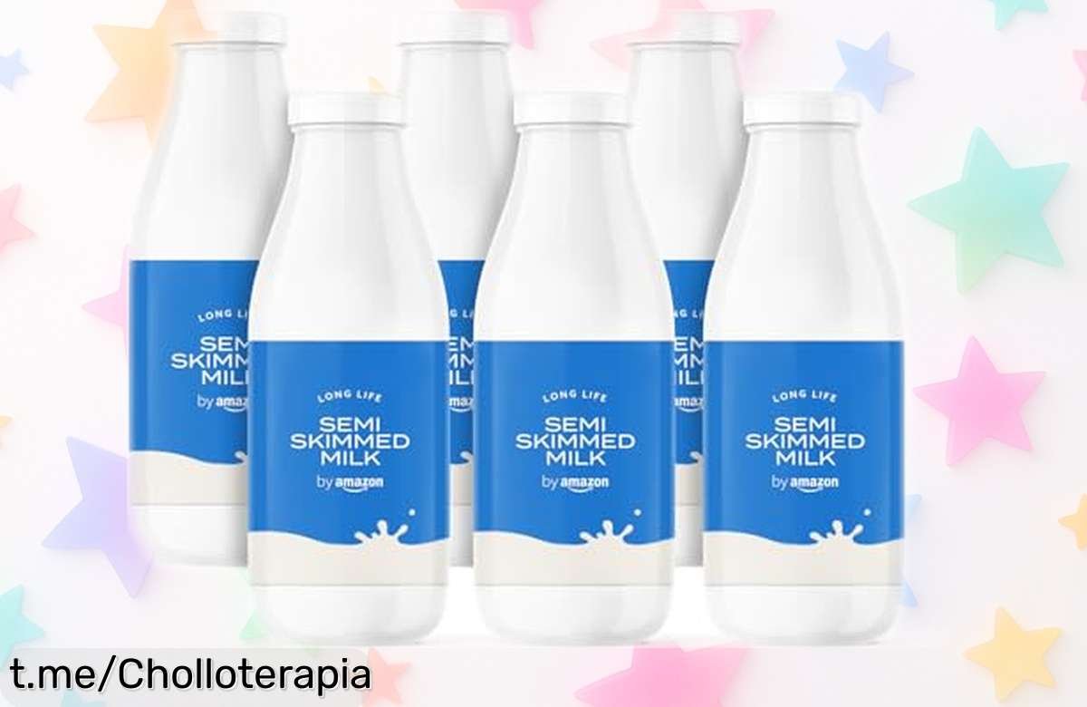 Deliciosa leche semidesnatada by Amazon, súper ligera y práctica en porciones de 6 litros; precio rebajado que no volverás a encontrar. ¡Aprovecha esta oferta antes de quedarte sin ella!