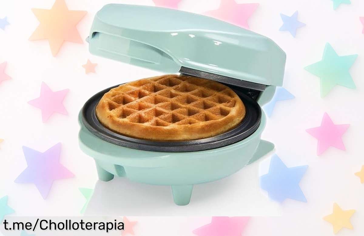 Deliciosa mini gofrera Bestron para pequeños manjares en un diseño retro – ¡precio rebajado que no verás otra vez! Prepara sonrisas instantáneas, corre antes que se agoten.