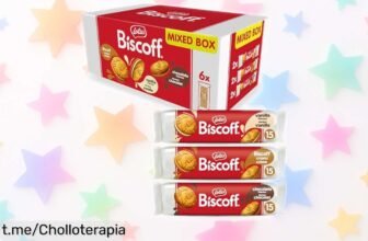 Deliciosas galletas sándwich Lotus Biscoff en 3 sabores únicos, ¡6 paquetes para disfrutar en familia a un precio rebajado que te sorprenderá! No dejes pasar este super chollo.