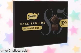 Deliciosos bombones de chocolate negro 85% Nestlé dark, intensamente sabrosos y a precio rebajado que vuela. ¡Regálate un momento dulce antes de que se agoten!