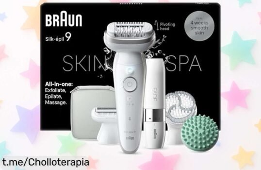Depiladora Braun Silképil 9 con descuento brutal, suave hasta un mes y sin dolor: ¡no dejes escapar esta oportunidad- muestra tu piel soñada ya!