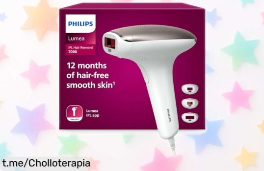 Depiladora luz pulsada Philips Lumea Serie 7000 a precio rebajado: piel suave en solo 4 sesiones. No te pierdas este súper chollo que realzará tu belleza hoy mismo.