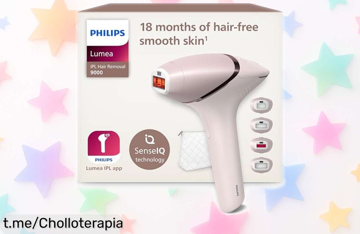 Depiladora luz pulsada Philips Lumea Serie 9000 a precio loco, ¡resultados visibles hasta 18 meses y ahora con un descuentazo que hará brillar tu piel suave!