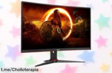 Descubre el monitor gaming curvo 24 AOC con 165Hz y 1ms, ¡súper rebajado! No te pierdas la oportunidad de jugar como un pro en cada partida.