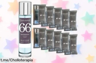 Descubre el perfume Caravan con 150 ml y 10 viales de aromas diferentes a un precio rebajado, ¡un ofertón que te hará sentir exclusivo cada día!