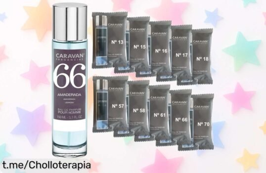 Descubre el perfume Caravan con 150 ml y 10 viales de aromas diferentes a un precio rebajado, ¡un ofertón que te hará sentir exclusivo cada día!
