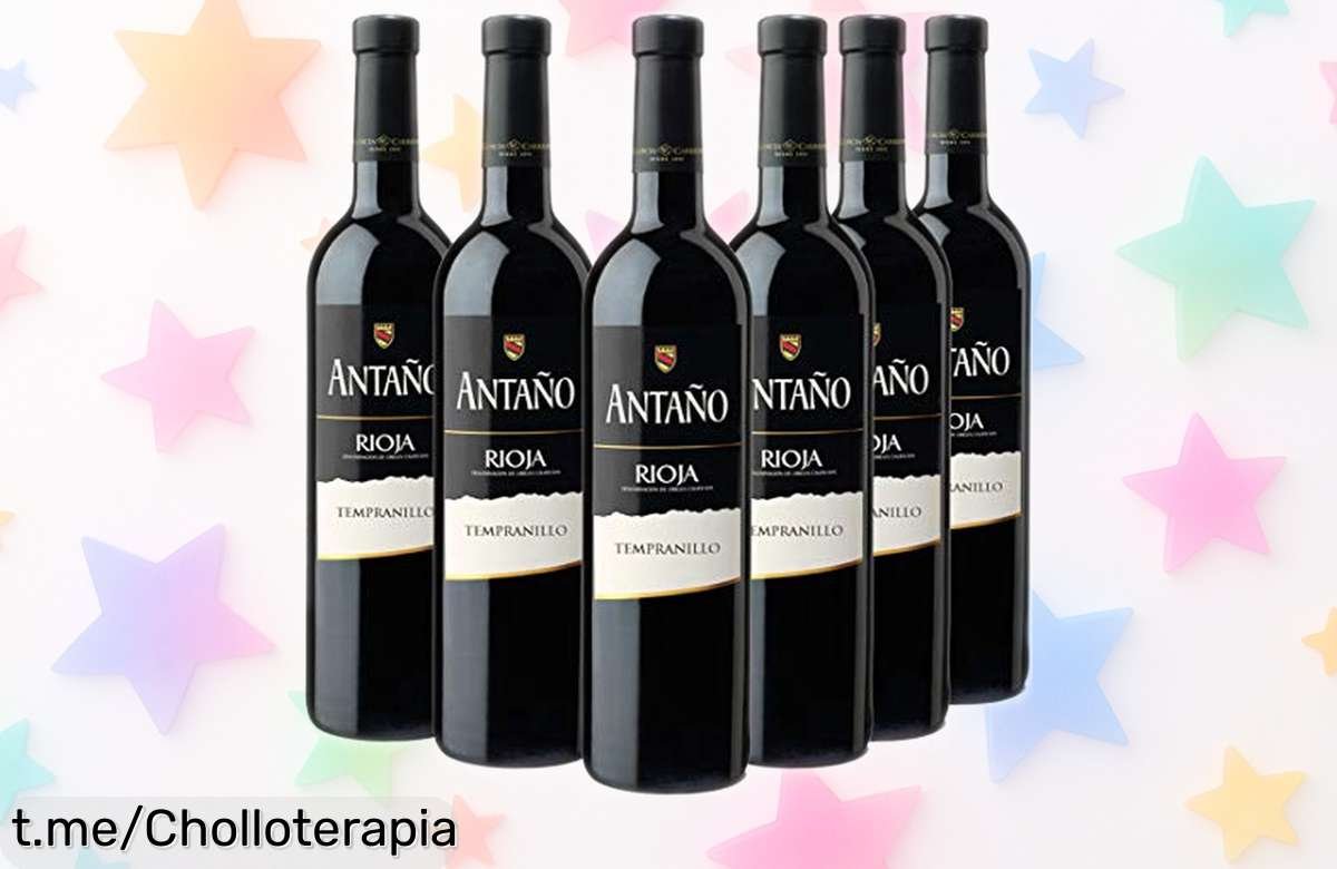 Descubre el vino tinto Rioja que enamora, ahora en caja de 6 botellas a precio rebajadísimo; ¡no te pierdas este super chollo para disfrutar al instante y brindar con alegría!