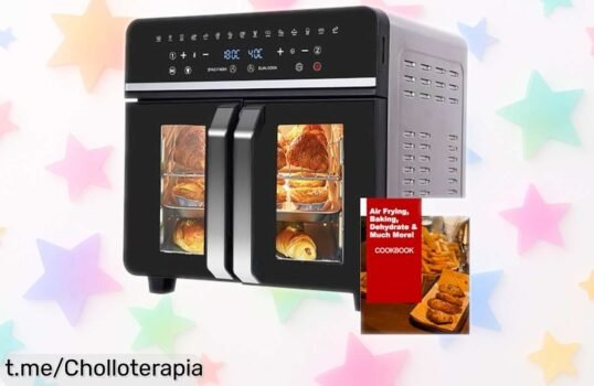 Descubre la freidora sin aceite y horno de aire Emphsism XXL en oferta, su doble zona hará que tus comidas sean rápidas y sabrosas. ¡No te quedes sin ella!