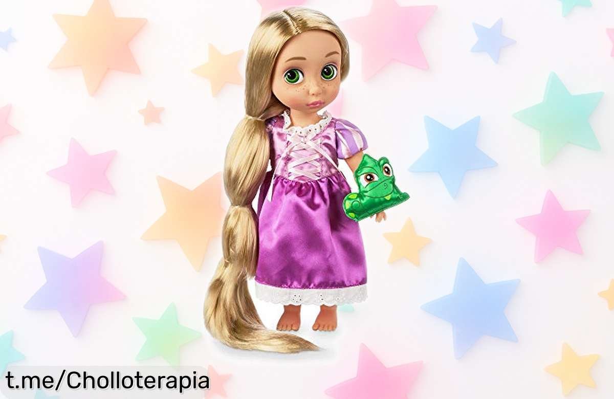Descubre la muñeca coleccionable Rapunzel de Disney con Pascal, ¡ahora a precio muy bajo! Haz brillar la sonrisa de los peques y no te quedes sin esta joya única.