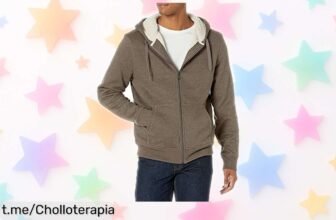 Descubre la sudadera con capucha de Amazon Essentials, forro sherpa y bolsillos prácticos a precio rebajado: ¡no permitas que el frío te frene y cómprala ya!
