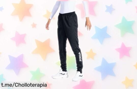 Descubre los pantalones deportivos Joma negros para hombre, perfectos y con bolsillos, ¡rebajados en un precio que no se puede dejar escapar! ¡Corre antes de que se agoten!