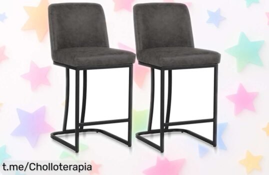 Descubre los taburetes de bar Alpha Home, modernos y resistentes hasta 100 kg. ¡Oferta rebajada que no te creerás! Renueva tu cocina sin pensarlo dos veces antes de que se agoten.