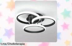 Deslumbrante plafón LED redondo de 40 cm, diseño moderno y luz blanca fría. ¡Aprovecha el precio rebajado y llena tu hogar de buena energía ahora mismo!